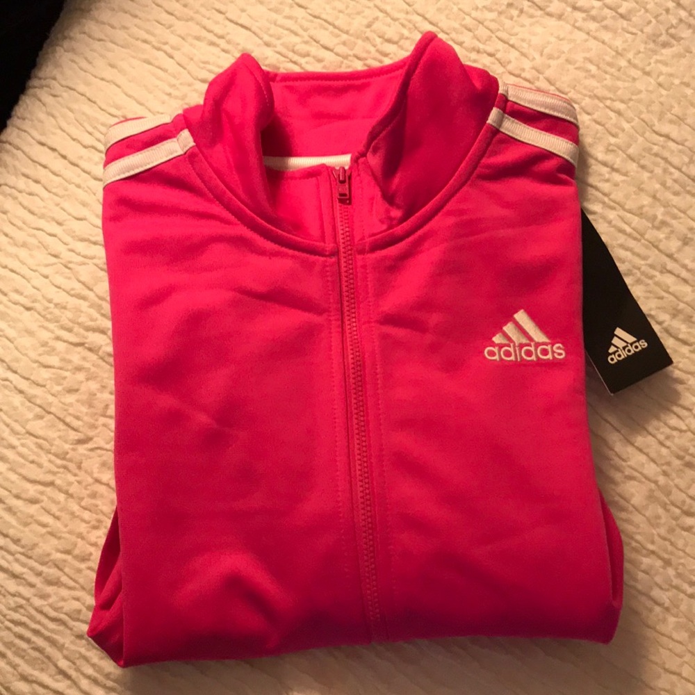 Adidas girls large track jacket